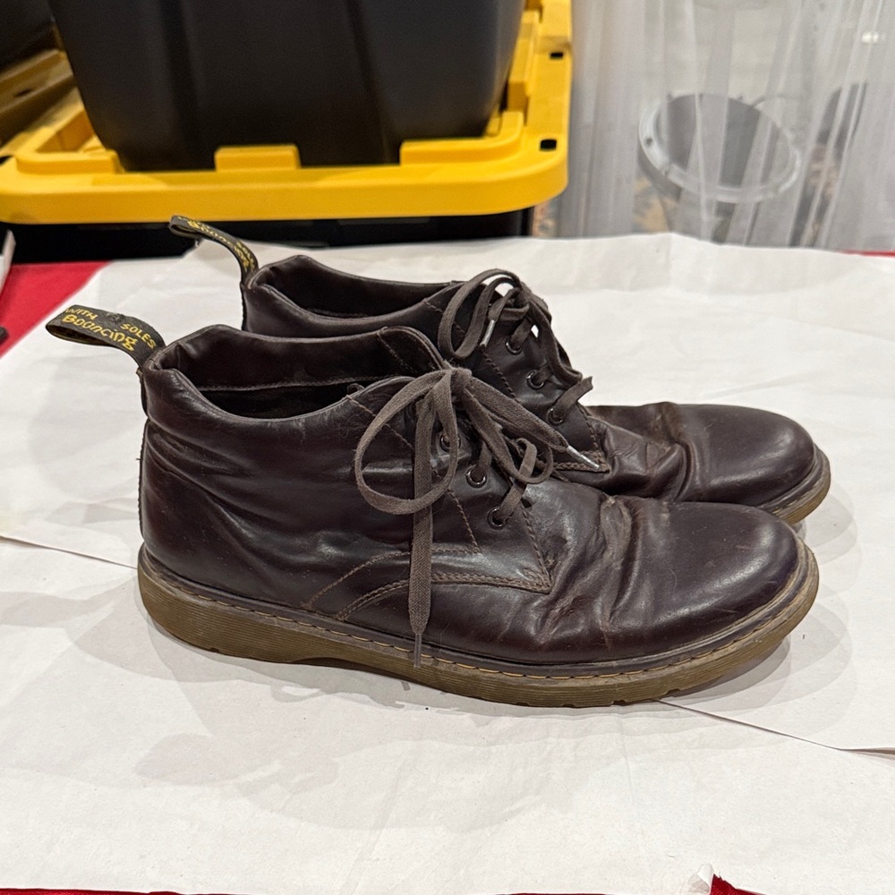 Dr. Martens Dark Brown Leather Chukka Boots